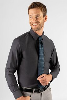 Мужская серая рубашка Slim Fit Premium Series из 100% хлопка TUDORS