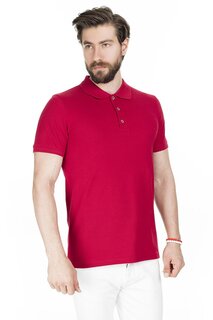 Хлопковая футболка-поло обычного кроя на пуговицах 4362050 Buratti, розовый-сиреневый-зеленый