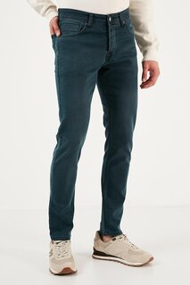 Хлопковые джинсы стандартного кроя с нормальной талией 6440303 Buratti, масло