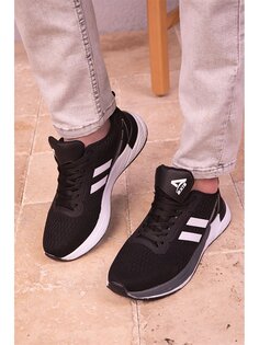 Мужская спортивная обувь для активного отдыха на шнуровке с принтом Soho Exclusive, белый черный