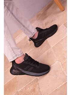 Мужская спортивная обувь для активного отдыха на шнуровке с принтом Soho Exclusive, новый черный