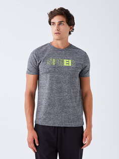 Мужская спортивная футболка с круглым вырезом и короткими рукавами XSIDE, серый меланж