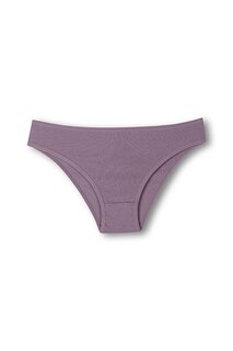 Хлопковые текстурированные женские трусики-комбинации в рубчик HNX, светло-фиолетовый