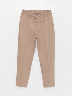 Женские брюки стандартного кроя с эластичной резинкой на талии LCWAIKIKI Classic, светло-серый