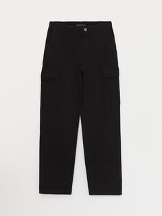 Женские брюки-карго стандартного кроя LCW Casual, новый черный