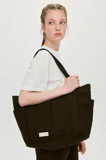 Холщовая сумка с несколькими карманами, черная Manuka