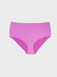 Простые женские плавки бикини с высокой талией LCW DREAM, светло-фиолетовый