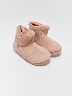 Женские домашние ботинки на плоской подошве из плюша XSIDE, пудрово-розовый