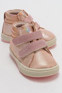 Анатомические повседневные ботинки из натуральной кожи для девочек Powder MİNİPİCCO, пудрово-розовый Minipicco