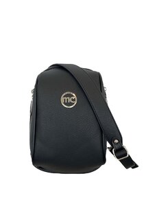 Черная женская сумка через плечо с перекрестным ремешком на подошве MC231101684 Marie Claire