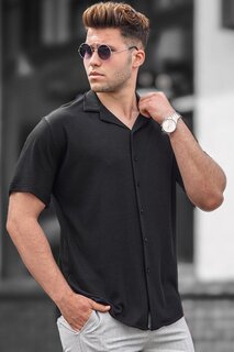 Черная мужская рубашка 5500 MADMEXT