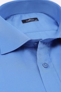 Атласная мужская рубашка большого размера TUDORS, синий