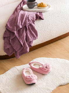 Женские домашние тапочки с объемной аппликацией LCW HOME, сладкий розовый