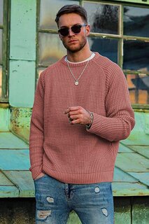 Пудровый мужской свитер 5179 MADMEXT