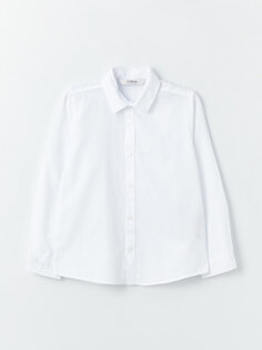 Базовая рубашка для мальчика с длинным рукавом LCW Kids, буксе белый