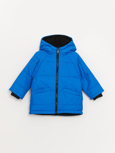 Пуховое пальто для маленьких мальчиков с капюшоном LCW baby, синий