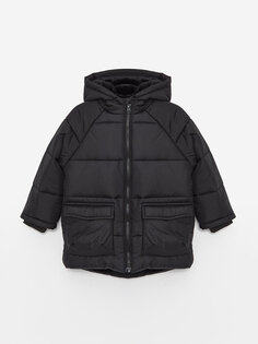 Пуховое пальто для маленьких мальчиков с капюшоном LCW baby, новый черный