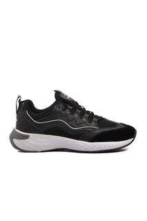 Черно-белые мужские кроссовки на шнуровке 40073 Ayakmod