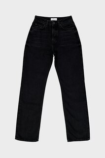 Черные узкие прямые джинсовые брюки с высокой талией и пуговицами Sydney C 4529-049 CROSS JEANS