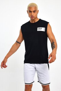 Мужская футболка обычного кроя с круглым вырезом с принтом Токио SPR23AT345 Süperlife