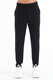 Черный мужской спортивный костюм на шнуровке с вышитым логотипом из ткани Scuba AIR JONES