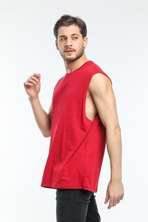 Мужская футболка оверсайз с круглым вырезом SPR21Y03 Süperlife, бургундия