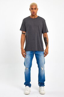 Мужская футболка оверсайз с круглым вырезом SPR21Y30 Süperlife, антрацит