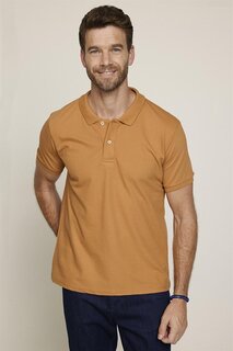 Мужская футболка поло с воротником поло, однотонная хлопковая футболка с корицей и пике TUDORS