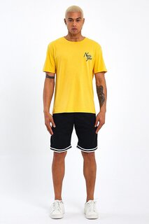Мужская футболка оверсайз с круглым вырезом с принтом spr23TS001 Süperlife, горчично-желтый