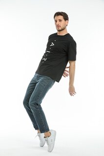 Мужская футболка оверсайз с круглым вырезом с плотным принтом SPR21Y28 Süperlife