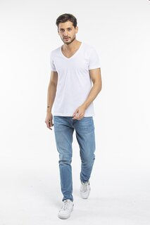 Мужская футболка с v-образным вырезом и сердечком SPR 246 Süperlife, белый