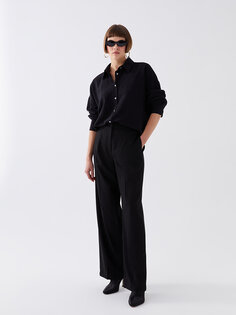 Женские прямые брюки стандартного кроя LCW Vision, новый черный