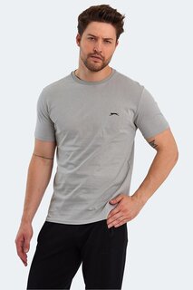 Мужская футболка с коротким рукавом PANCO серая SLAZENGER