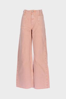 Широкие джинсовые брюки Weslie Powder Color с высокой талией и молнией C 4530-082 CROSS JEANS