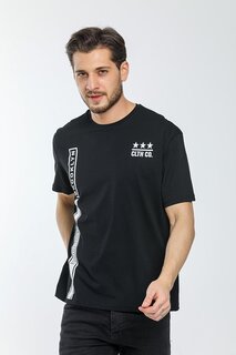 Мужская футболка с круглым вырезом приталенного кроя с принтом SPR21Y24 Süperlife, черный