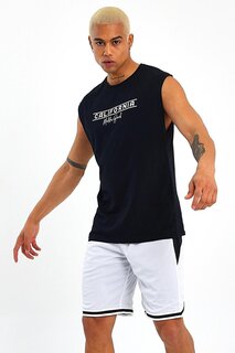 Мужская футболка с круглым вырезом стандартного размера с принтом «Калифорния» SPR23AT343 Süperlife