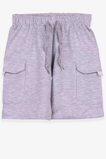 Шорты для мальчиков с карманом-карго Светло-серый меланж (2–5 лет) Breeze