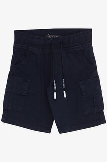Шорты для мальчиков с карманом-карго на шнуровке, темно-синие (2–6 лет) Breeze