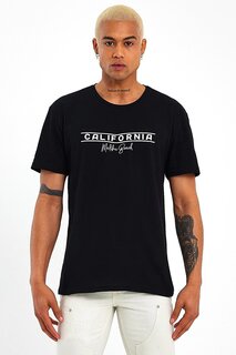 Мужская футболка стандартного кроя с круглым вырезом с принтом «Калифорния» SPR23ts304 Süperlife, черный