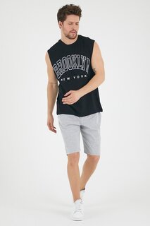 Мужская футболка стандартного кроя с круглым вырезом с принтом Brooklyn SPR22TS116 Süperlife, черный