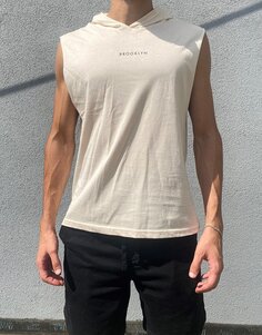Мужская футболка стандартного кроя с круглым вырезом с принтом Brooklyn SPR22TS122 Süperlife, бежевый