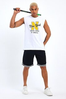 Мужская футболка стандартного кроя с круглым вырезом с принтом N SPR22TS117 Süperlife, белый