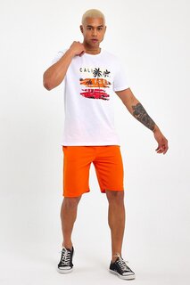 Мужская футболка стандартного кроя с круглым вырезом с принтом SPR23ts302 Süperlife, белый