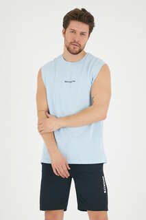 Мужская футболка стандартного кроя с круглым вырезом с принтом Brooklyn SPR22TS122 Süperlife, синий