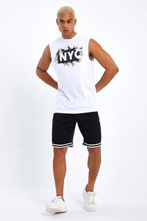 Мужская футболка стандартного кроя с круглым вырезом с принтом NYC SPR22TS124 Süperlife, белый
