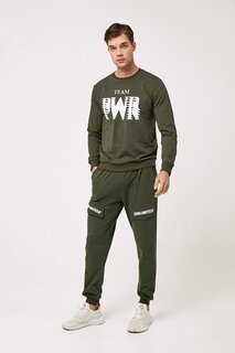 Эластичные спортивные брюки-джоггеры с карманами Fullamoda, хаки