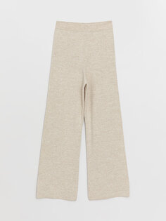 Женские трикотажные брюки Palazzo приталенного кроя с эластичной резинкой на талии LCW Vision, светлый бафф