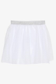 Юбка для девочек из тюля с узором белого цвета и эластичной резинкой на талии (1–3 года) Breeze