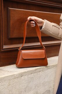 Светло-коричневая женская закрытая сумка простого дизайна MADAMRA