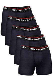 Мужские базовые боксеры (5 шт.) ROCKHARD, темно-синий